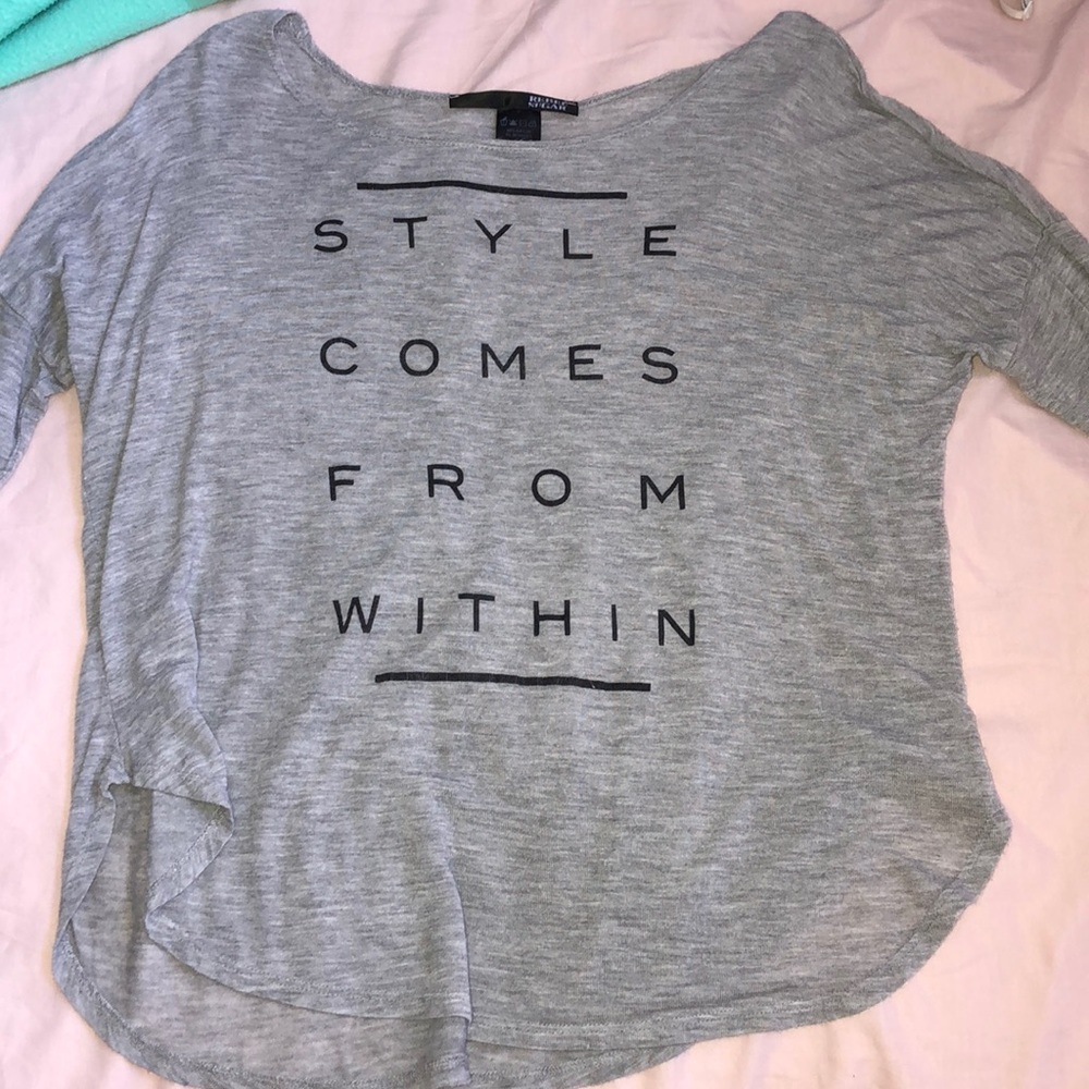 “Style Comes From Within” long sleeve shirt !